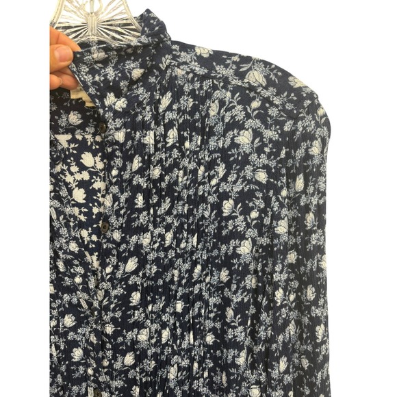 Denim & Supply Ralph‎ Lauren Women's Floral Print Shirt Dress Long Sleeve M - Picture 8 of 8